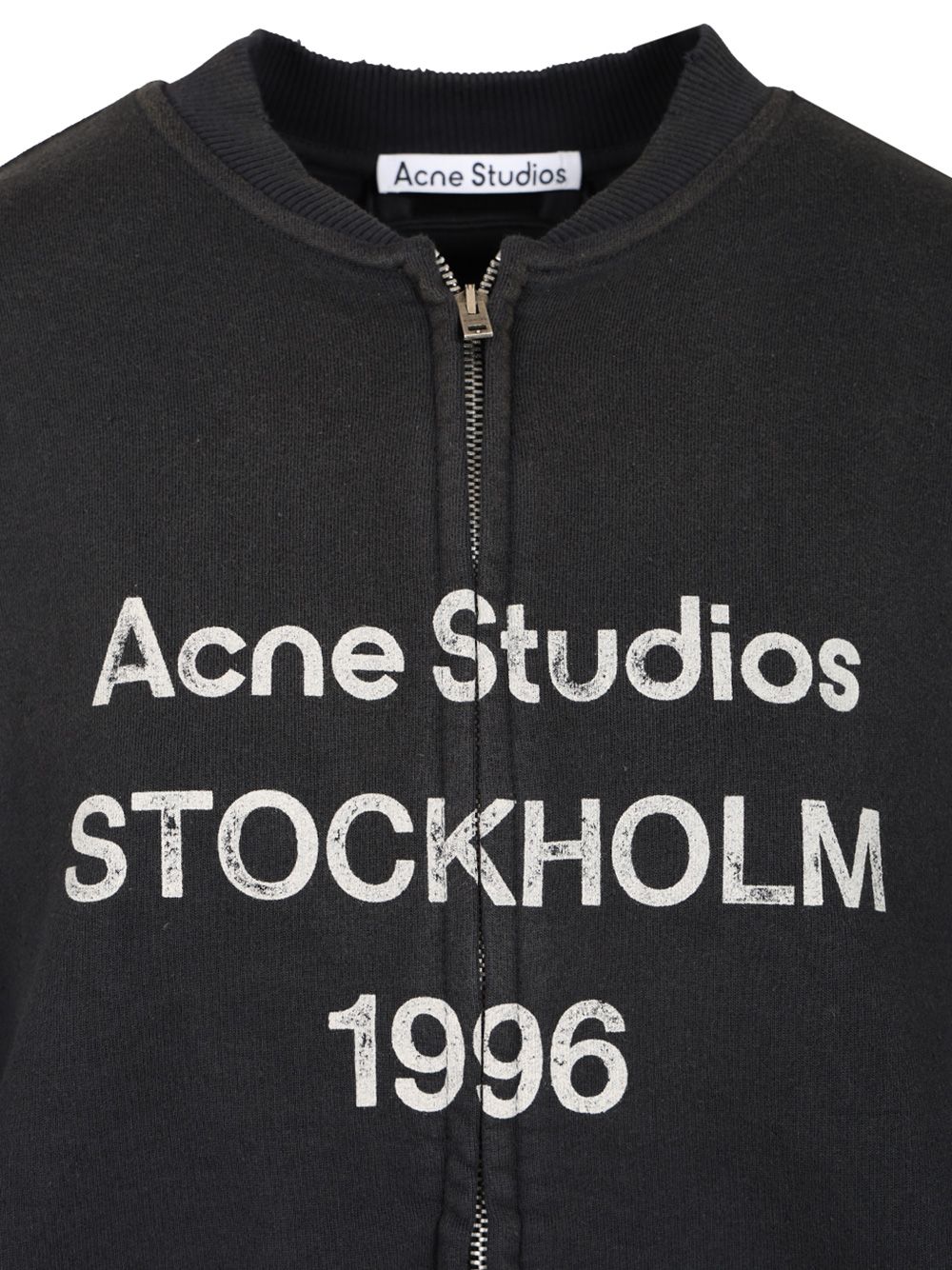 Acne Studios Zip-Up Cardigan Sweatshirts - Black | eef42da4632ee8276b5bea48e616ad10236ef397
