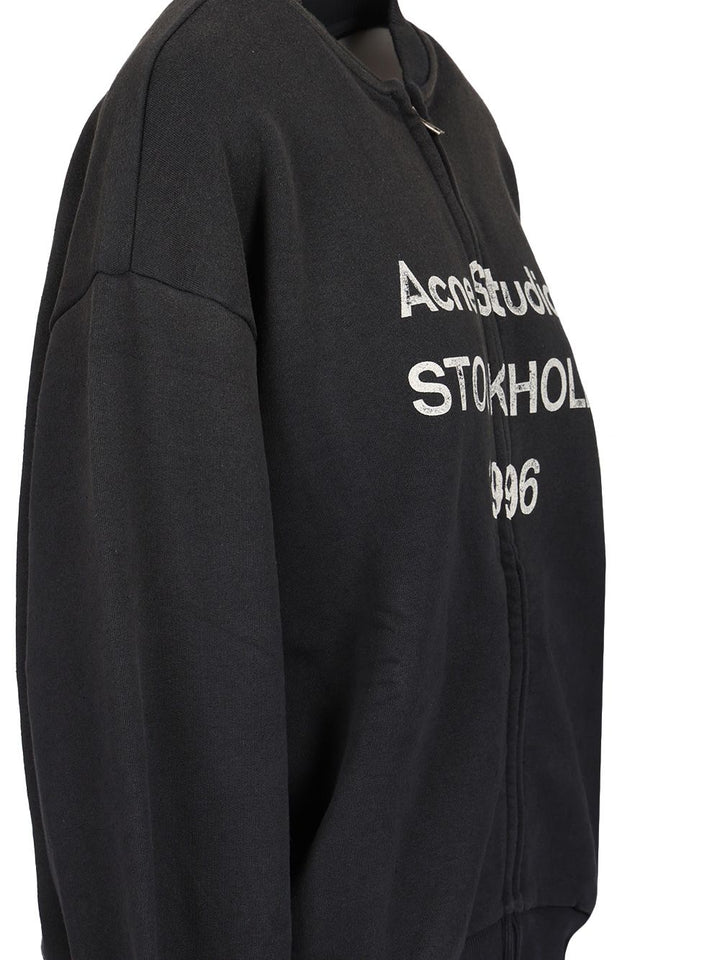 Acne Studios Zip-Up Cardigan Sweatshirts - Black | d1901c2e92376d655c73a890422467c02cec432b