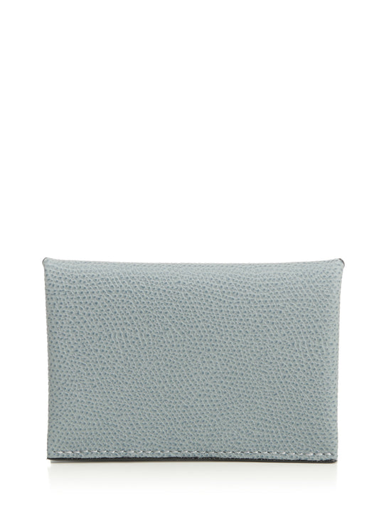 Button Card Holder Wallets Light Blue