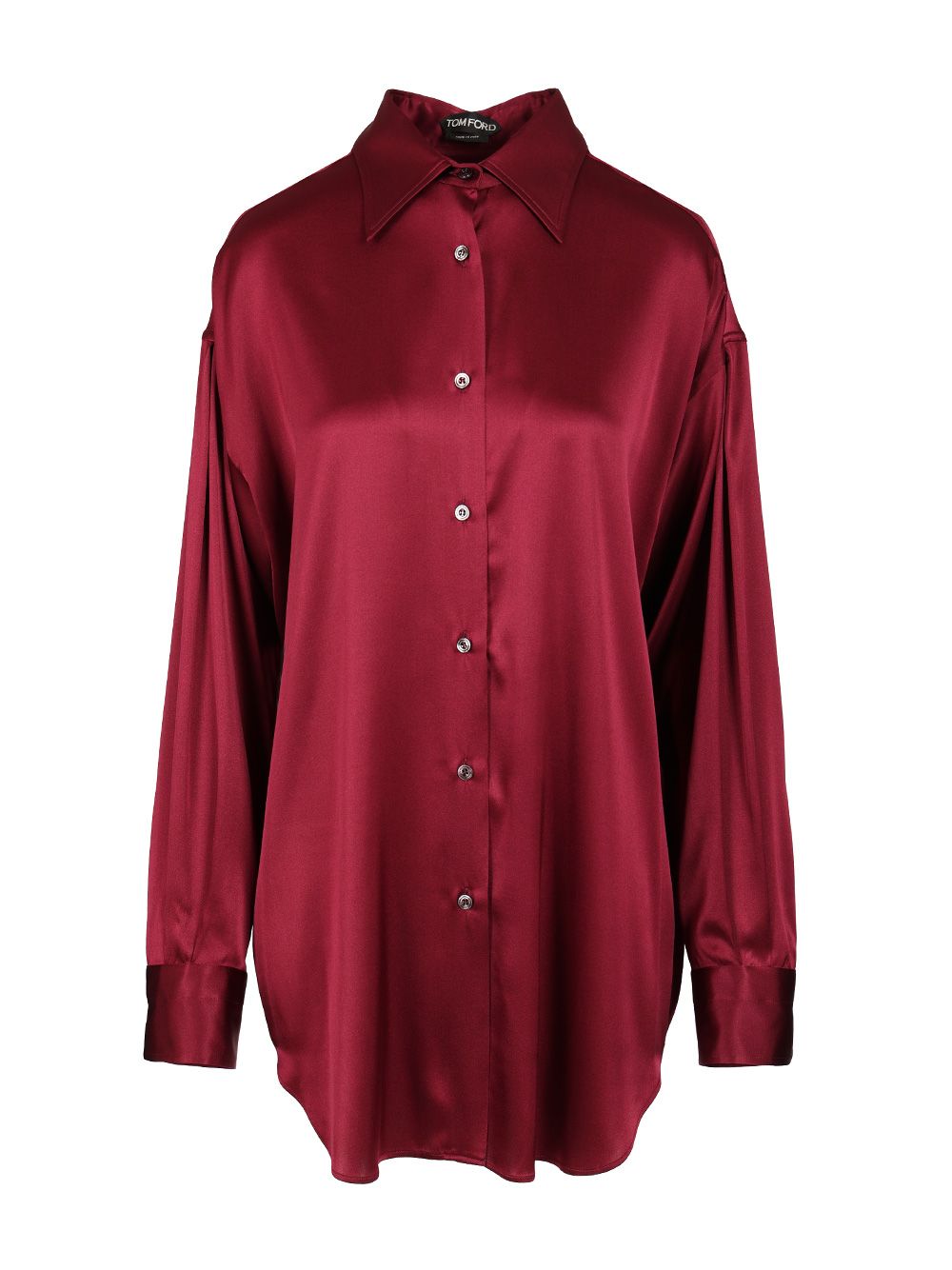 Tom Ford Stretch Silk Satin Shirt Shirts - Red | 9c3b6877a55529e4a7ffd270a91dcb18e210ab1c