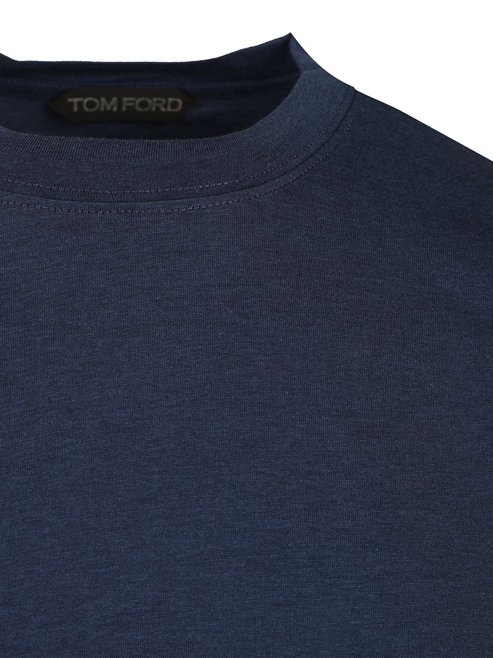 Tom Ford Crew Neck T-Shirt - Blue | 22c63669281c6b3afaa9fb3d820b73583759c602