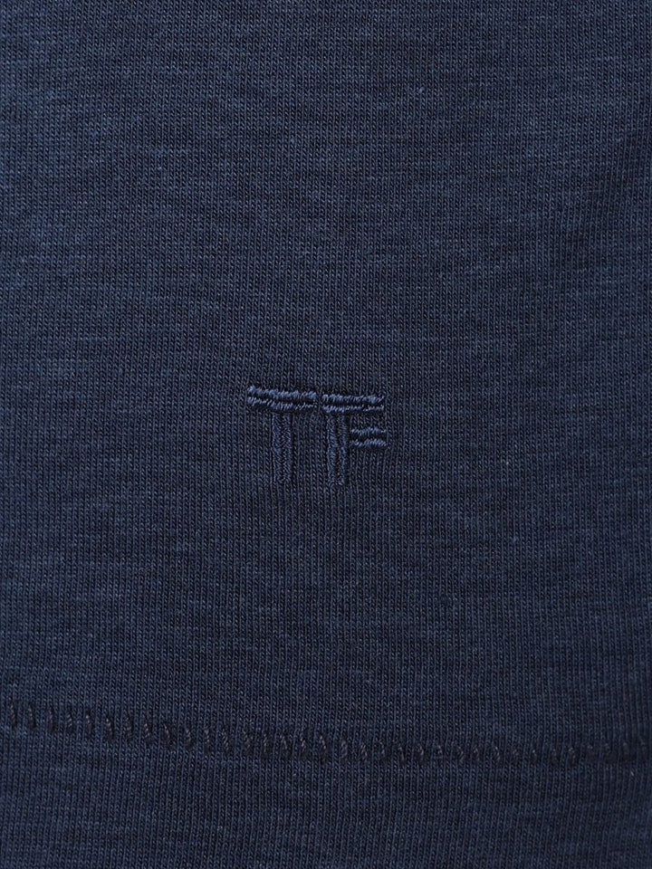 Tom Ford Crew Neck T-Shirt - Blue | 12b9649205707f03a296f8ae32073d33626eee32