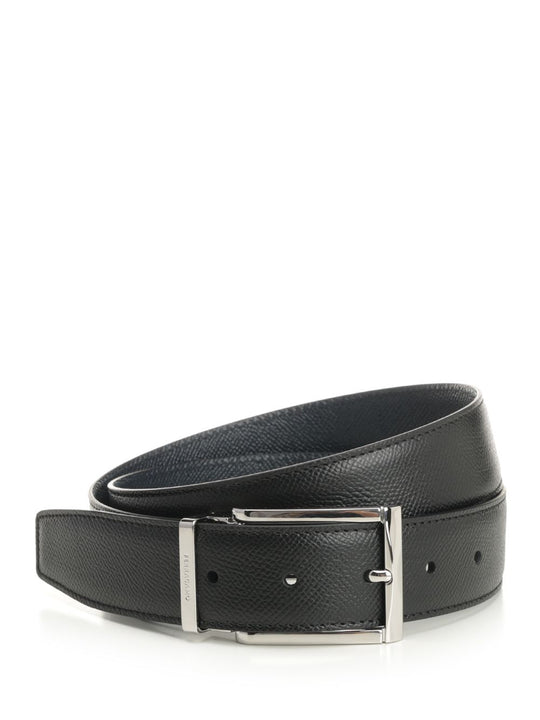 Reversible Leather Belt Belts Black