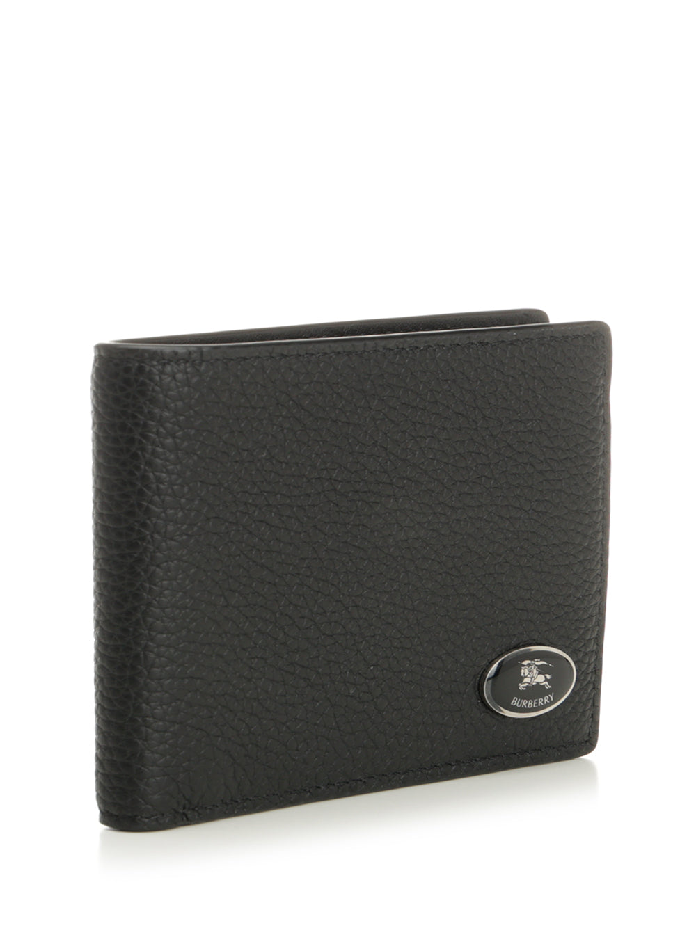 Burberry Logo Plaque Bifold Wallet Wallets - Black | 6e40cbedb1bcade968d50753233a532cea028aa1