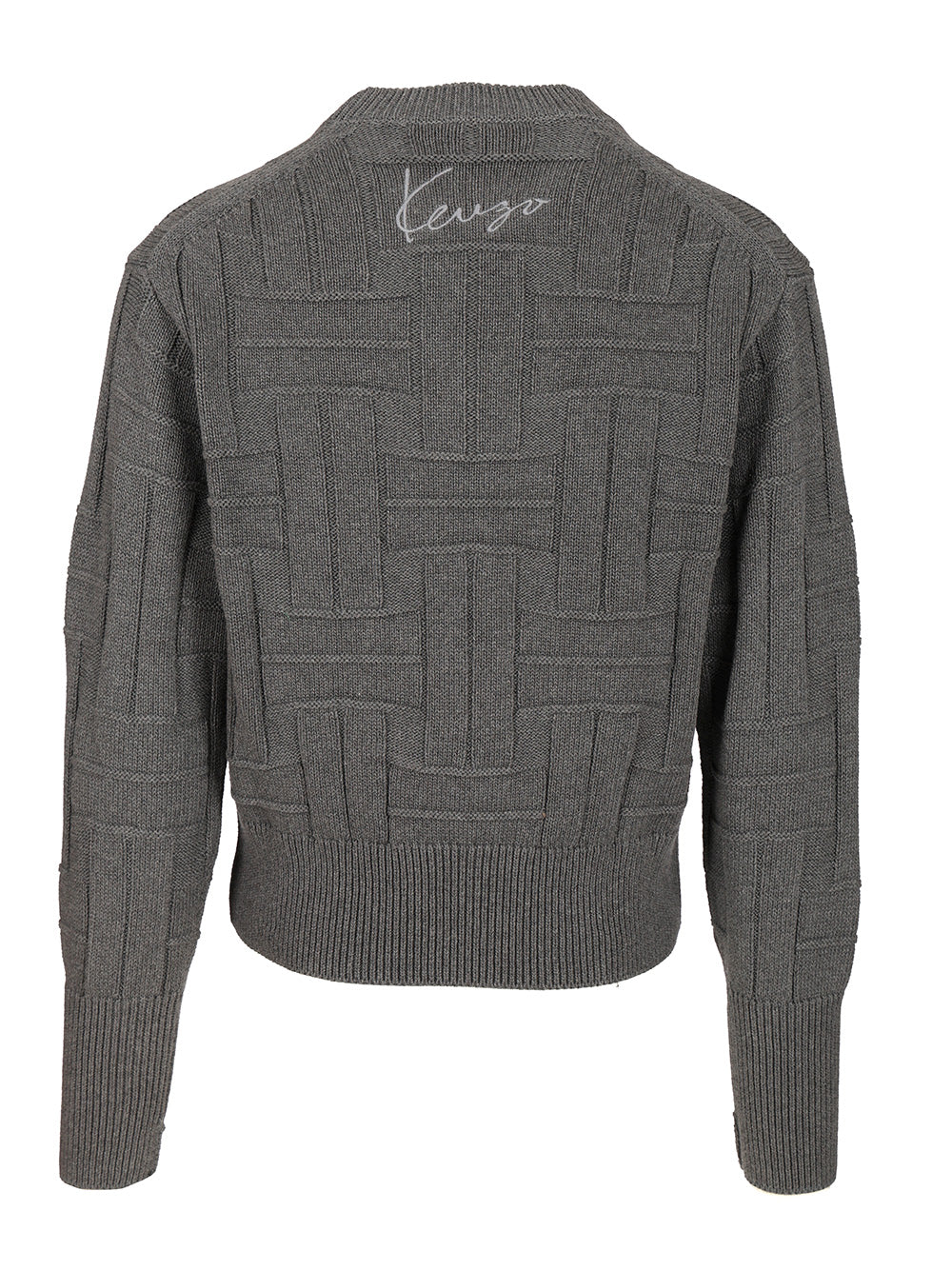 Kenzo Kenzo Weave Knitwear - Grey | 331ac504a6e775cb52b46b2726d9e7e6a1b45f33