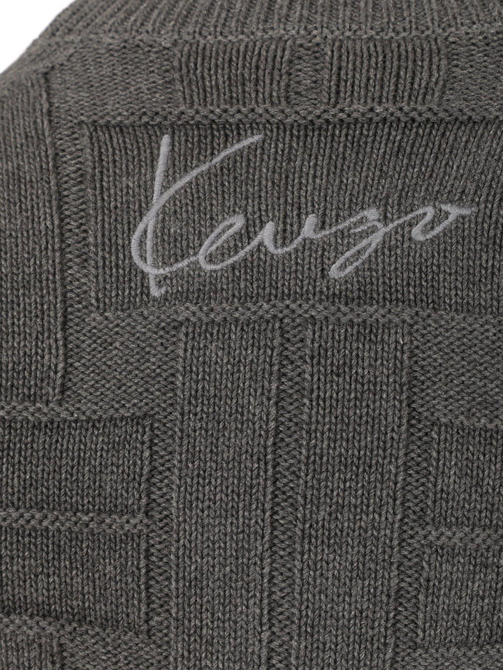 Kenzo Kenzo Weave Knitwear - Grey | b2d6fe739f99e2fc4c3002474a5ba1078dfd6e22