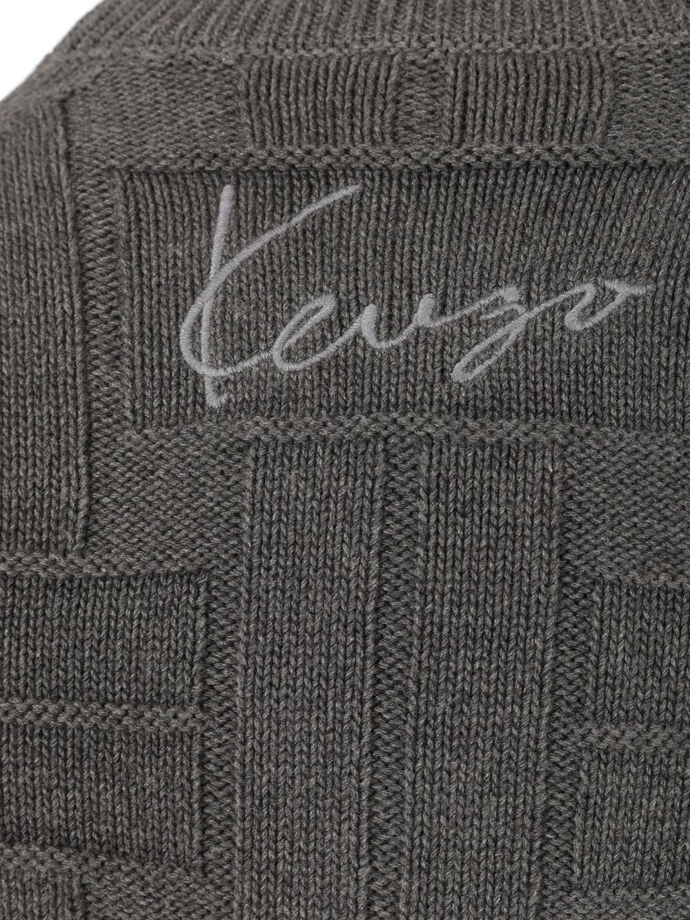 Kenzo Kenzo Weave Knitwear - Grey | b27fc51f0e2b7894bb822258e9c1642ecf000e94