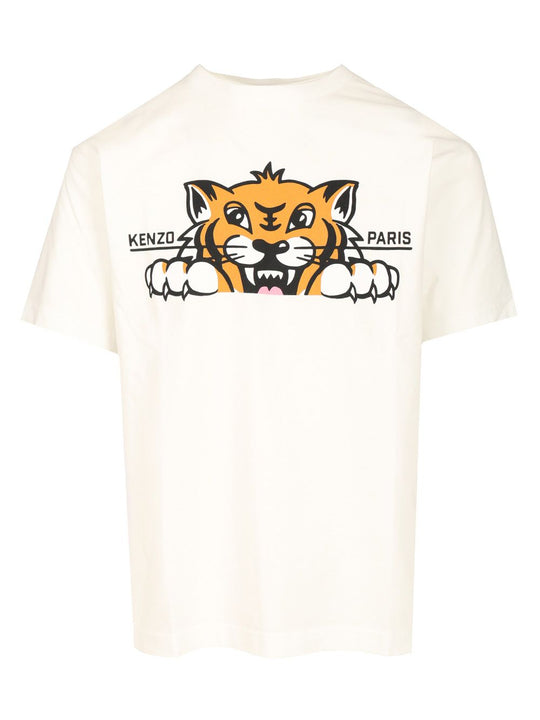 Happy Tiger T-Shirt White