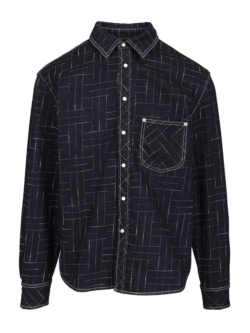 Kenzo Weave Shirts - Blue | 4b0659ce53764e779720ca82b737a1a8f3c7f4df