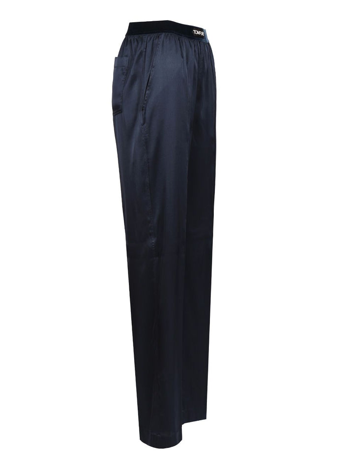Tom Ford Pajama Trousers - Blue | 3ebb583fead3e3b7bbffd2c34588ee0779c8af57