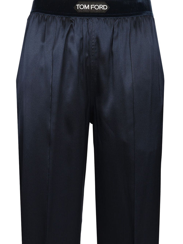 Tom Ford Pajama Trousers - Blue | 4b0aa6c2069eafdc832f4ad400d5e734a79f5484