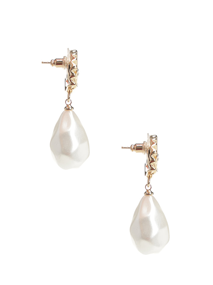 Self-Portrait Shell Earrings Jewelry - Gold | 9c619c552485100a455c9bffcdc547f2a2c5fccc