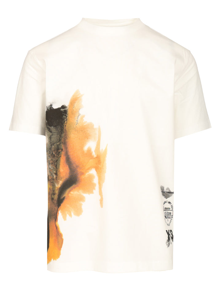 Adidas Y-3 Y-3 Aop T-Shirt - White | edfebfd92489d3874a05bab72a84ce0bdd4523e5