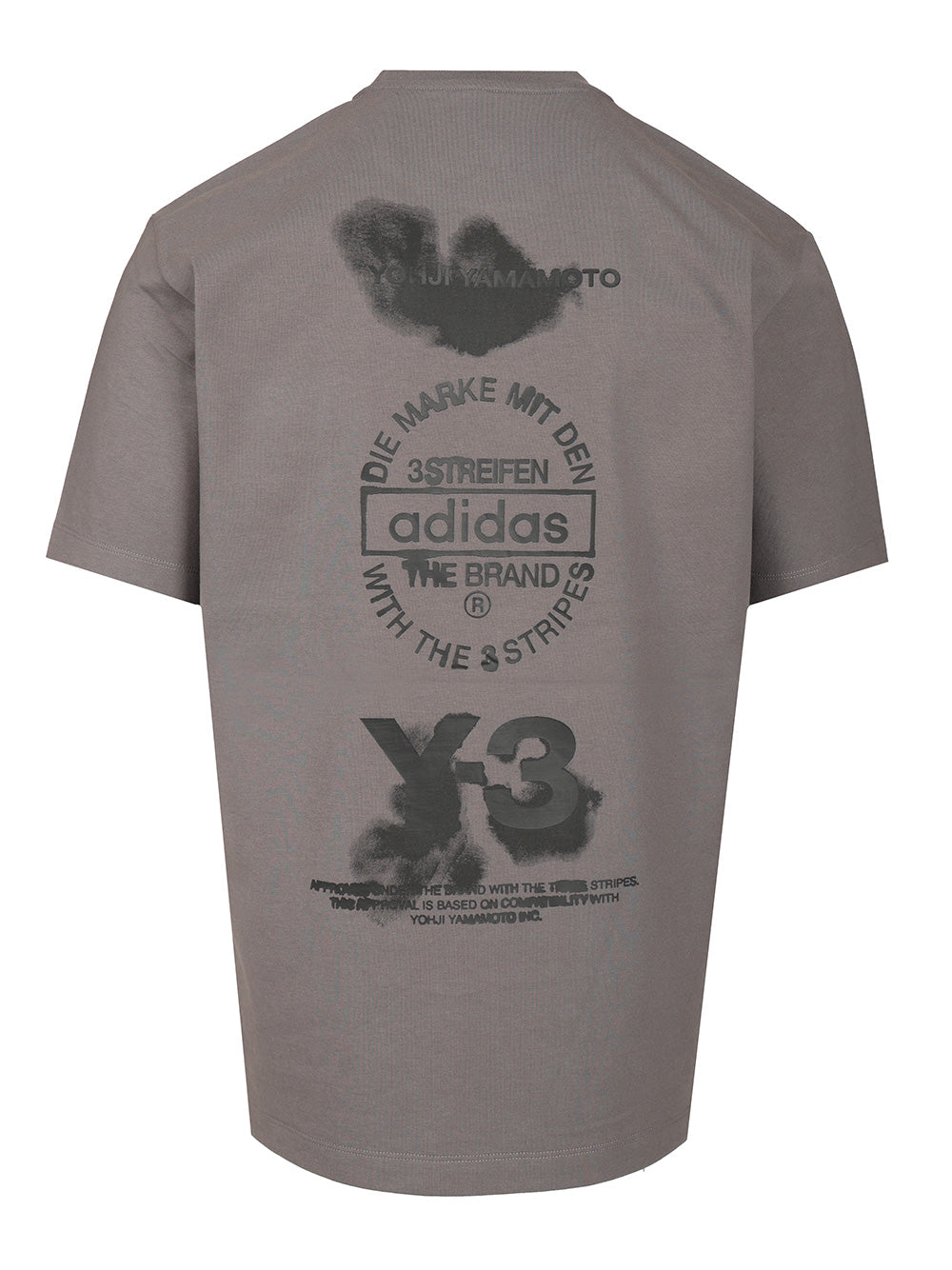 Adidas Y-3 Y-3 Graphic Short Sleeve Tee T-Shirt - Grey | 39184b4b46c872df2d1d524bc798404b03571ecd