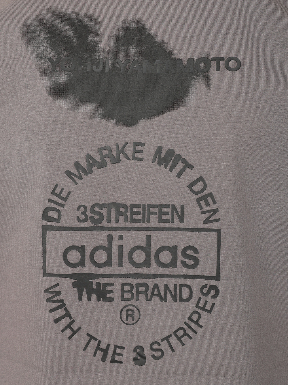 Adidas Y-3 Y-3 Graphic Short Sleeve Tee T-Shirt - Grey | e6f14bf7742c62604cc21df17562c0218d9d41a9
