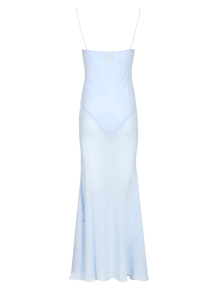 Self-Portrait Maxi Georgette Dress Dresses - Light blue | 1dd3bfee2bc63c24f3aacf98d0c67bce92968601