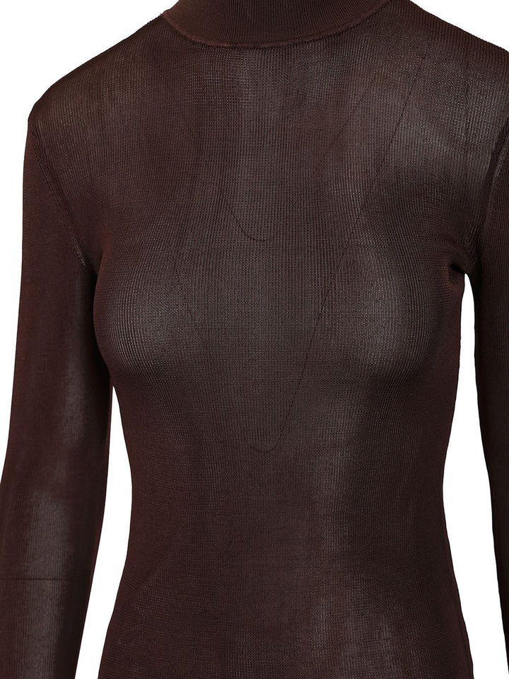 Self-Portrait Viscose Sweater Knitwear - Brown | e0b403c200e8be7319506c4d94508b8bb2a61ac5