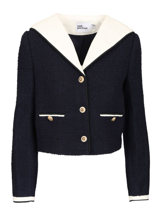 Bouclé Jacket Jackets Blue