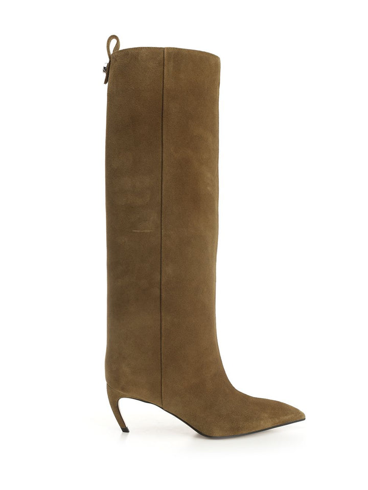 The Attico Lea Boots - Green | cd625c82cb6ca836f58402bee6eb18b6d574a4a4