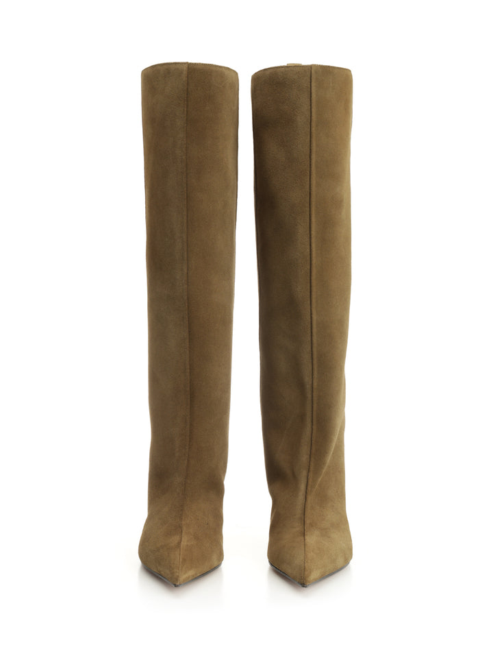 The Attico Lea Boots - Green | 8dc54c5551abe4c3570f1ad49771668b33146241