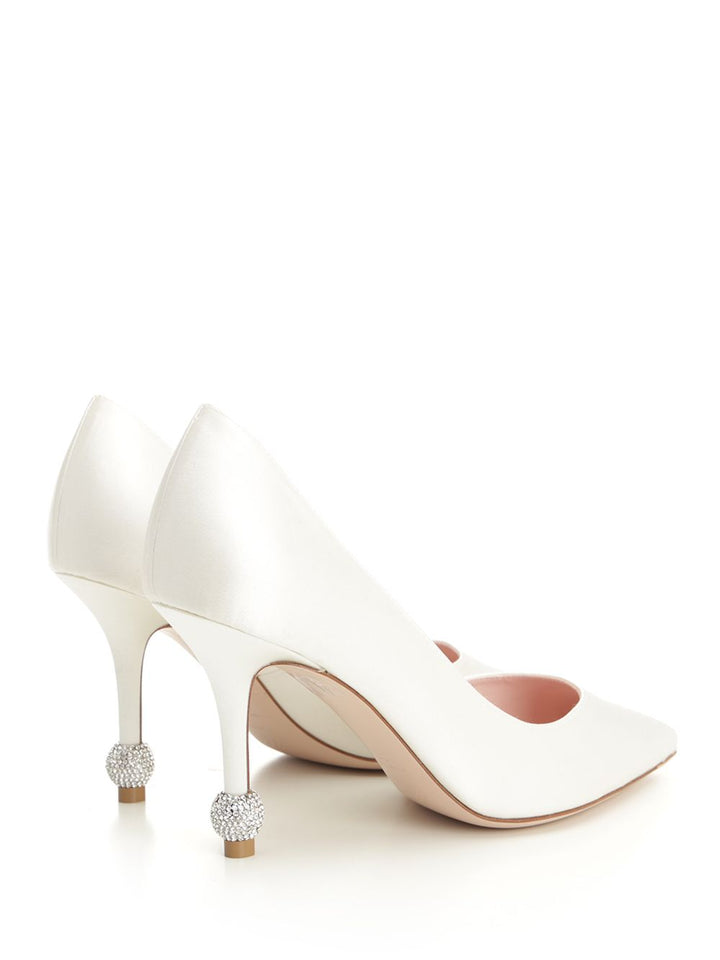 Roger Vivier Jewel Heel Pumps - White | 516bb42a7372fc2a9b0b324f4b5956f1d8da5bb4