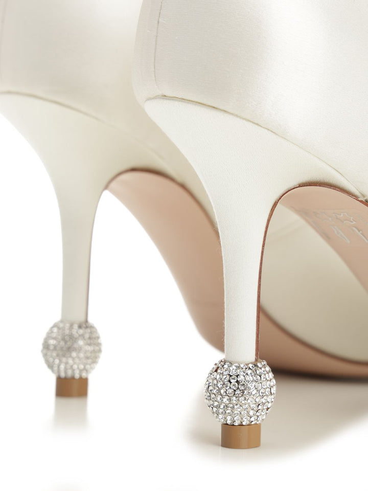 Roger Vivier Jewel Heel Pumps - White | 39b9ff73e63a2cdd018a2e7e1d09ead629de48ef