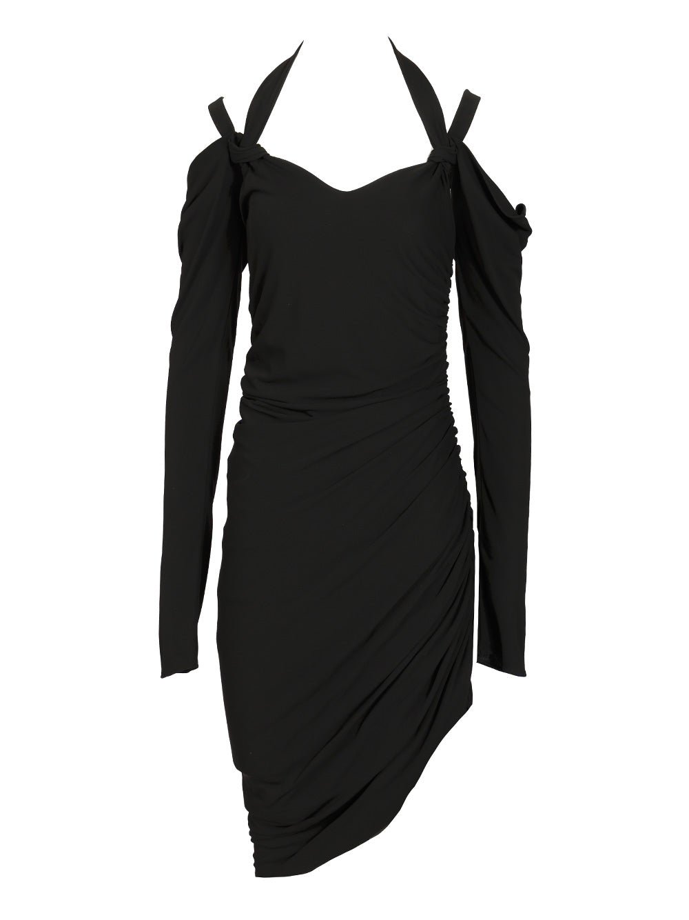 The Attico Crepe Midi Dress Dresses - Black | c5a69a957f6bb21118ae277223e0b1b84c137770