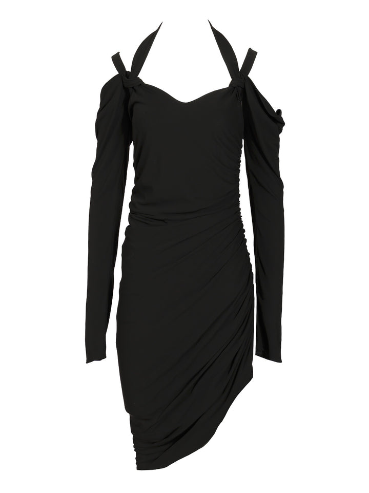 The Attico Crepe Midi Dress Dresses - Black | c5a69a957f6bb21118ae277223e0b1b84c137770