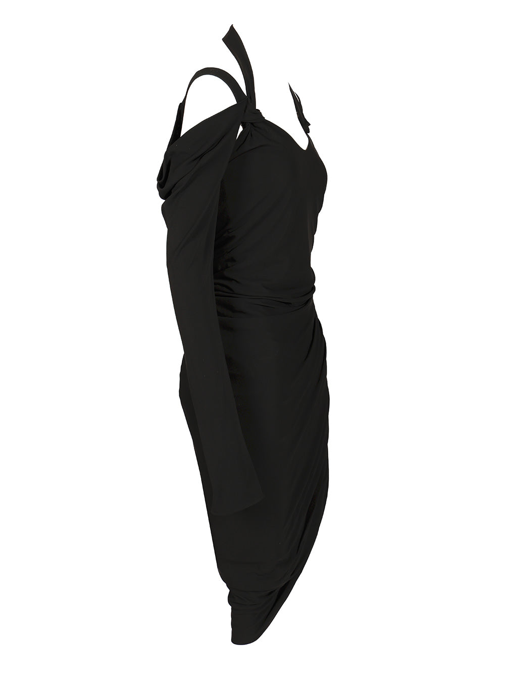 The Attico Crepe Midi Dress Dresses - Black | de54fadb135942ab33f0e61b6eb3e256de1ad59c