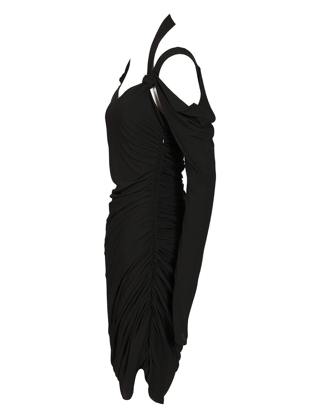 The Attico Crepe Midi Dress Dresses - Black | e11e12d630c1067877b6b363c1f30f4f5e38580d