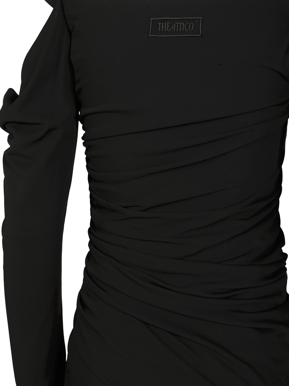 The Attico Crepe Midi Dress Dresses - Black | 689475f736021a0444c5031f98d20cc97ac90b1a