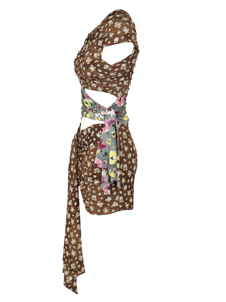 The Attico Jersey Mini Dress Dresses - Multicolor | 126075ff5059ad9e8bf90eed41846ebcbf7c2240