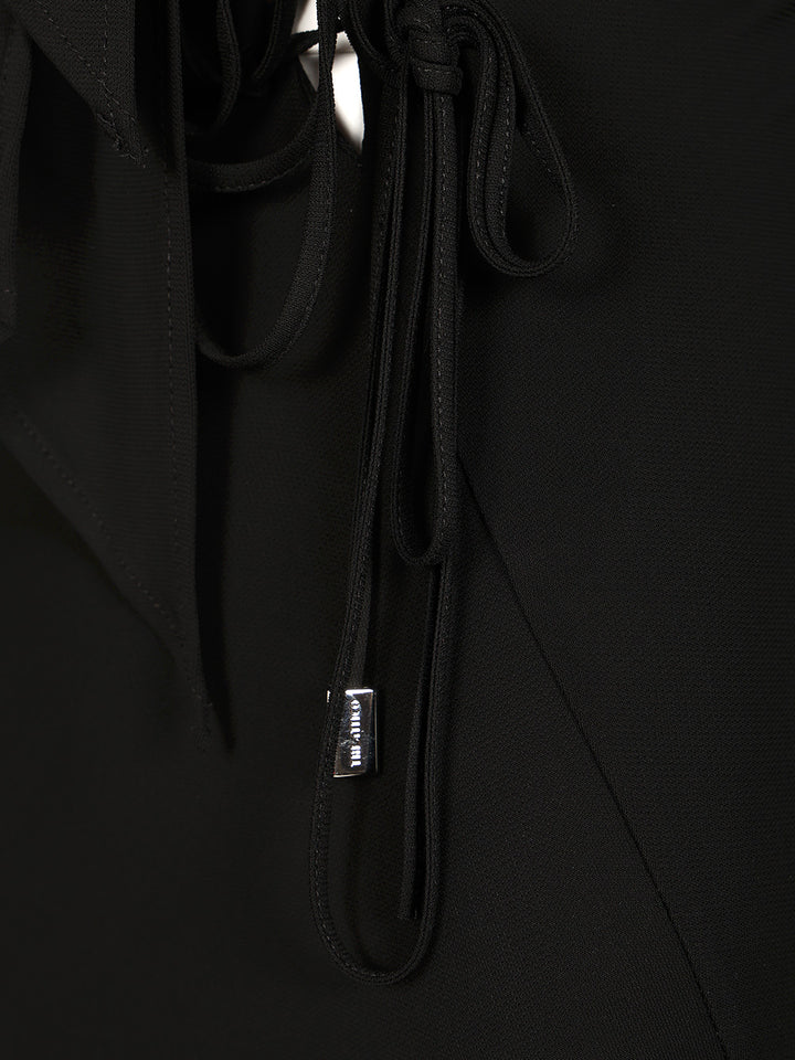 The Attico Crepe Midi Dress Dresses - Black | 072f25c31020585cf50b63313123e3f6264581a5