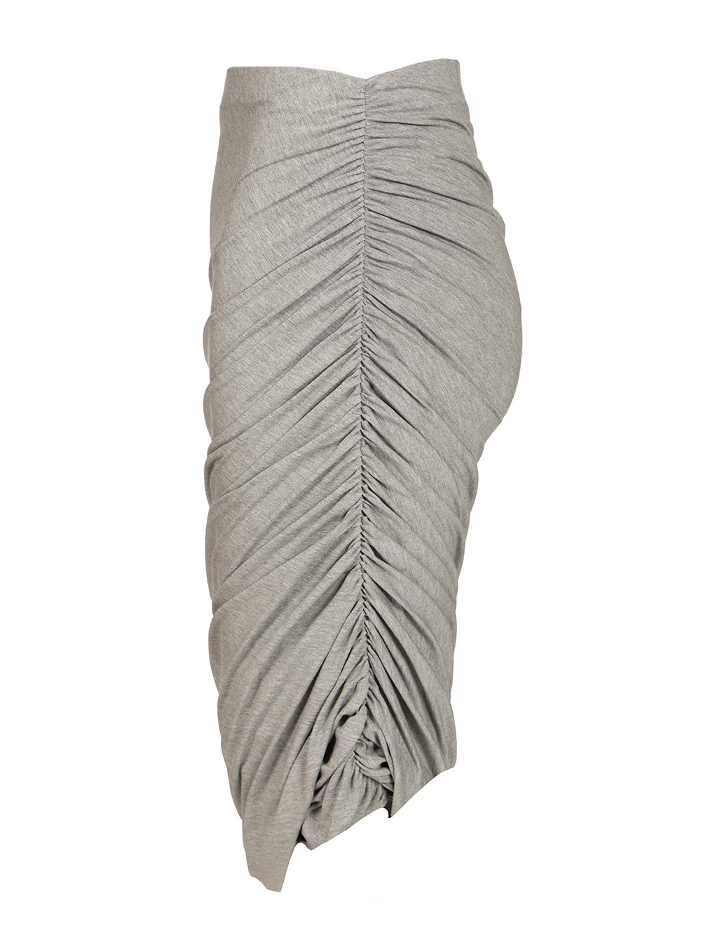 The Attico Gathered Midi Skirt Skirts - Grey | 8a68d1b6f73e349dd3550e132ec24da49da8b7dd