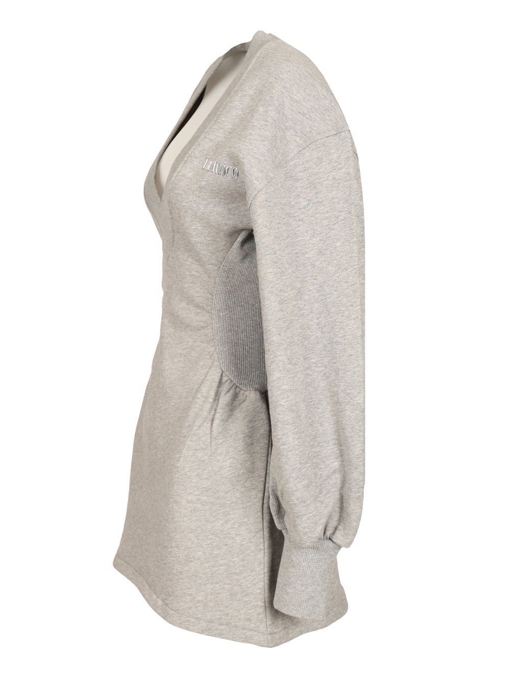 The Attico American Fleece Mini Dress Dresses - Grey | e362205dd69d3e0bba182d4a42ee51be379404a5