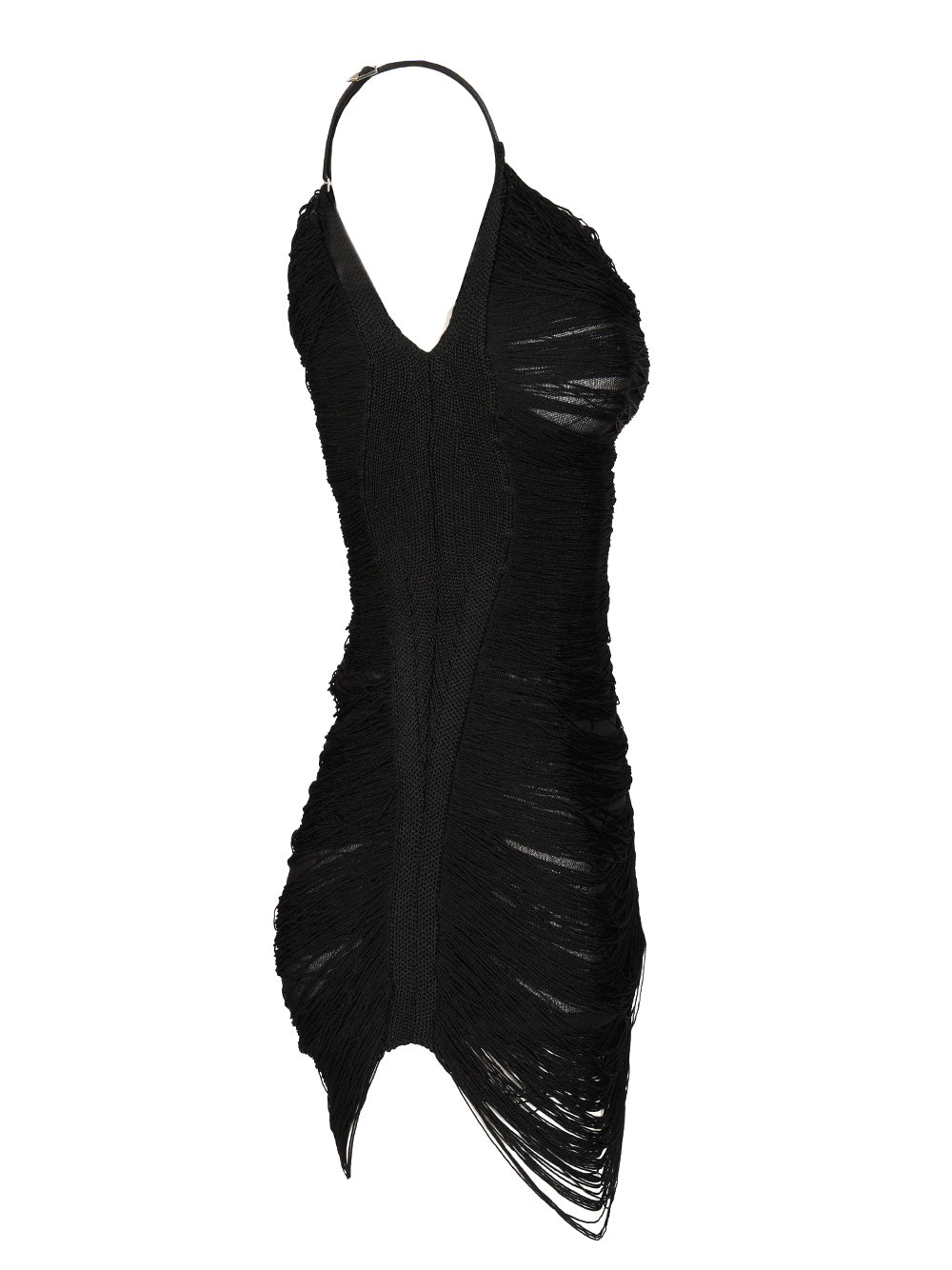 The Attico Fringe Mini Dress Dresses - Black | fe6bd6ff11d5cbf95c584df1f19b9e687b1f43f1
