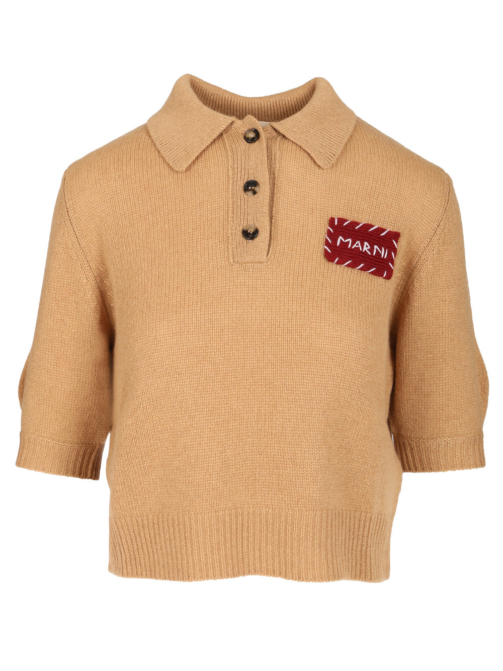 Marni Cashmere Polo Sweater Polo shirt - Beige | fe0949314959c7a491d73b1be2ffd03e48295953