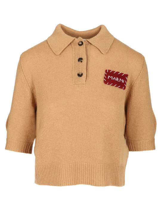 Cashmere Polo Sweater Polo Shirt Beige