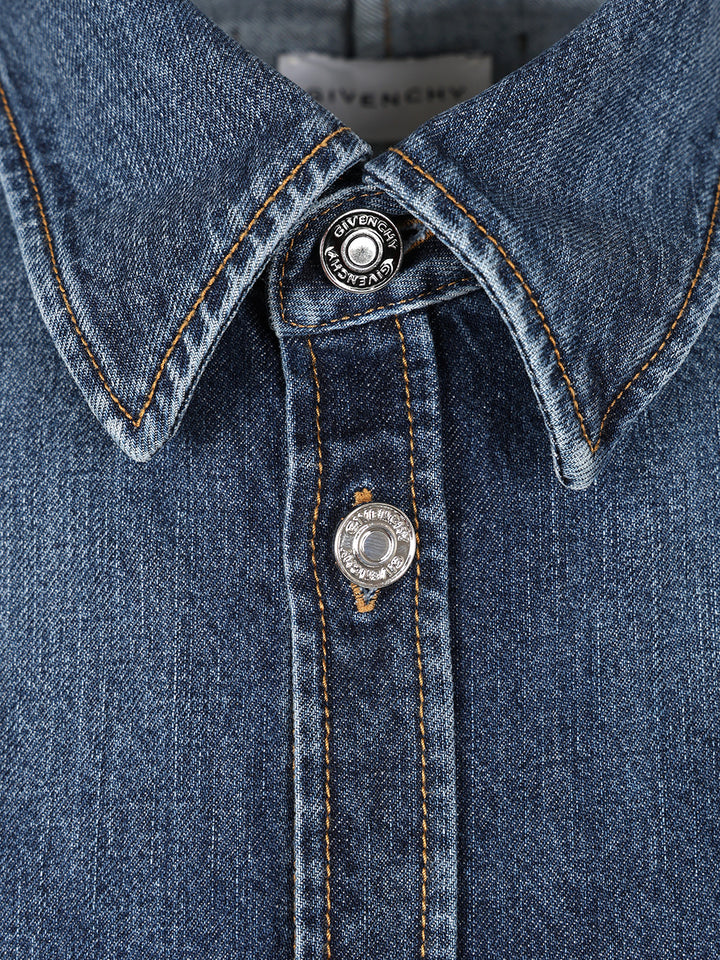 Givenchy Faded Denim Shirt Jeans - Blue | 488200ea3baedf50a9eccdbd2b6b502c3665b7ca