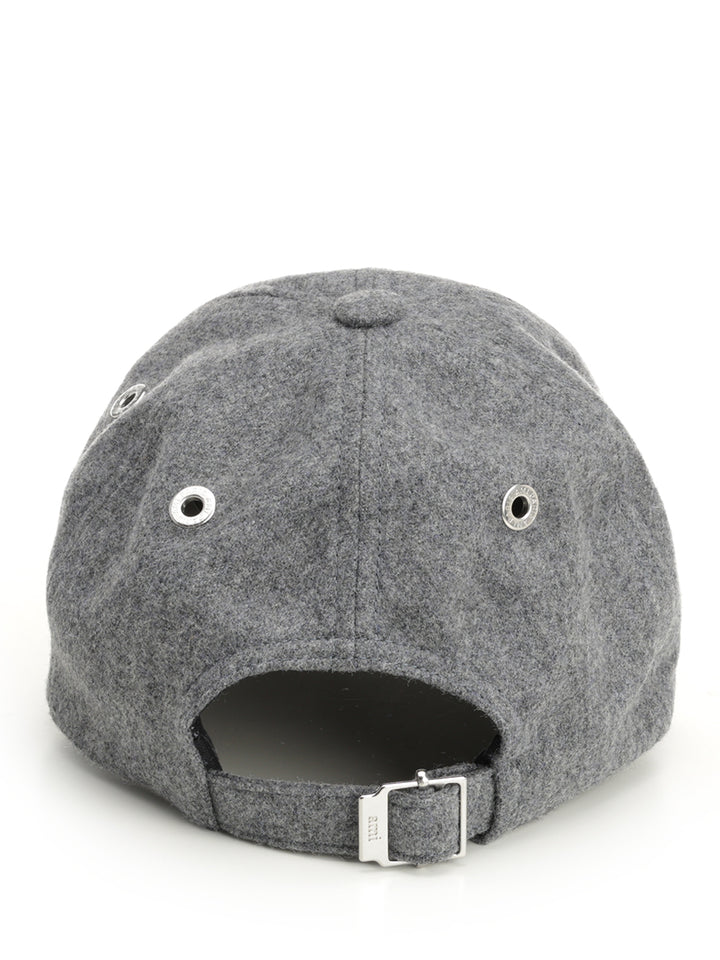 Ami Virgin Wool Hat Hats - Grey | e9cff355114b4bc3d0a3ff7c03c3e56e879c2b03