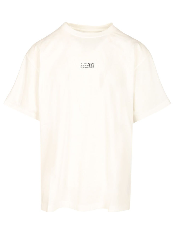 Mm6 Maison Margiela Cotton T-Shirt - White | 532acf0a260b52ec99ba9aa12c09459c1abd53ff