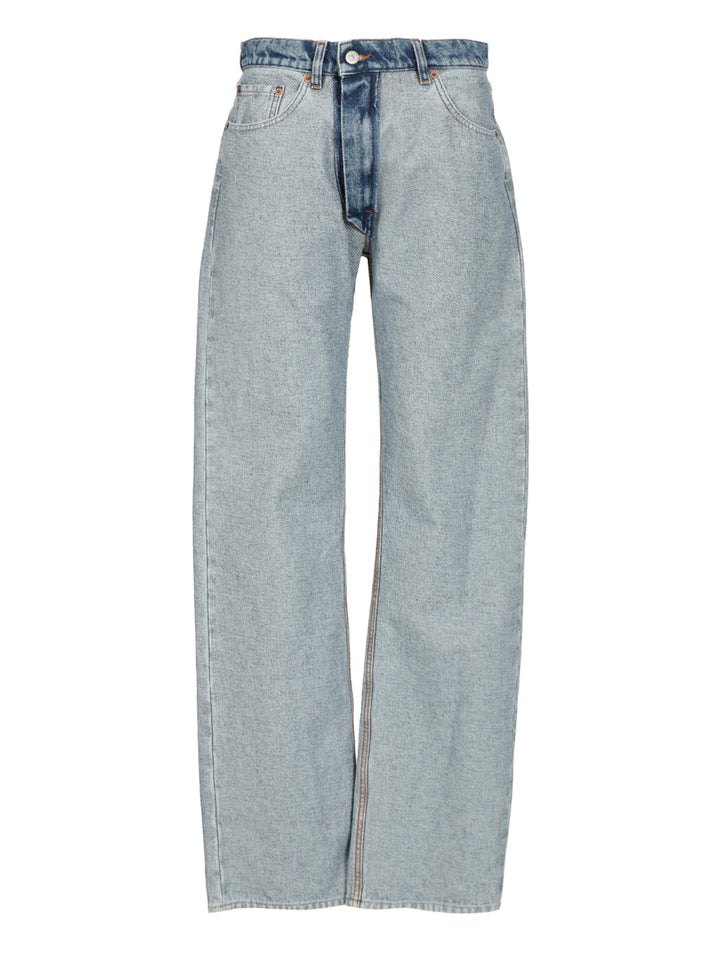 Mm6 Maison Margiela Straight Leg Denim Jeans - Blue | 6505eb881a7546c6d4314d8b547003c0a2c809b1