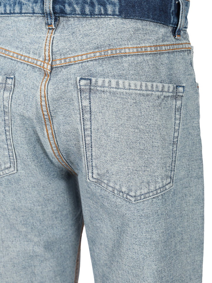 Mm6 Maison Margiela Straight Leg Denim Jeans - Blue | cc0bc7373229e9c818c233846a2827fee9a7a625