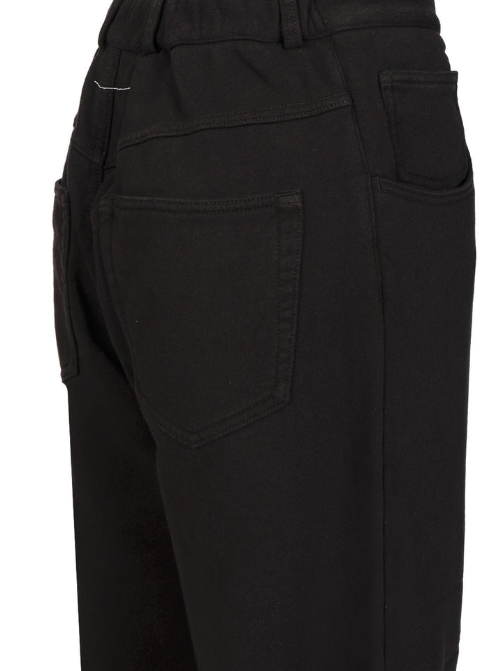 Mm6 Maison Margiela Cotton Tracksuit Bottoms Trousers - Black | fa5fd82864aa7b7881e38d45a863b4382a804829