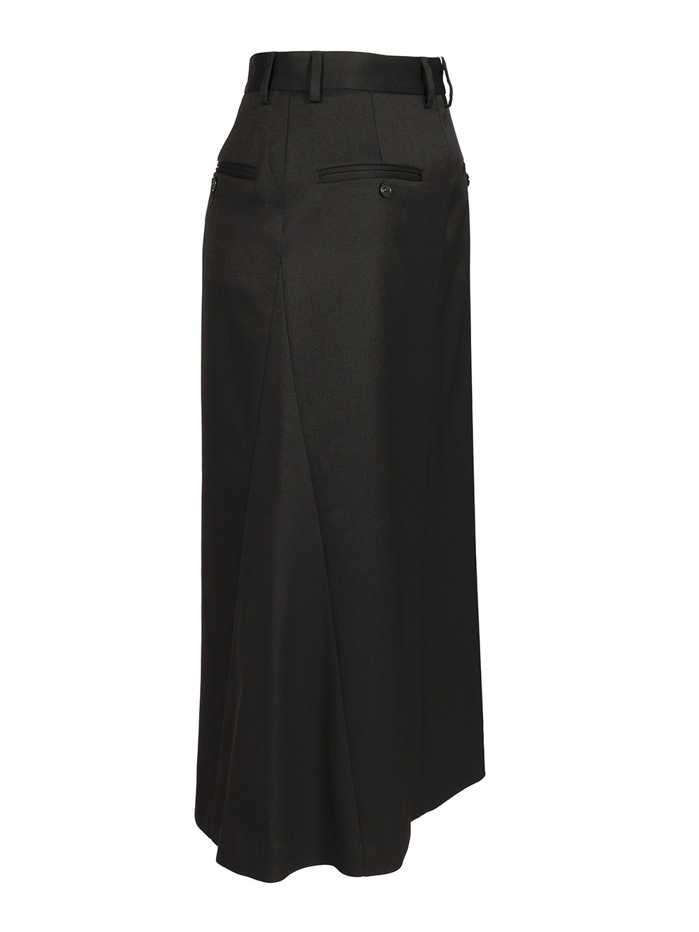 Mm6 Maison Margiela Back-To-Back Midi Skirt Skirts - Black | 26b293098ea8462ac9b4af73b03b6958255ecaec