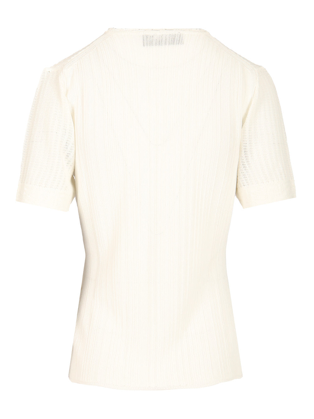 Fendi Cotton Blend Sweater T-Shirt - White | 1ffdb40a6e7e7fded61fc7d3918f8d088a45996d