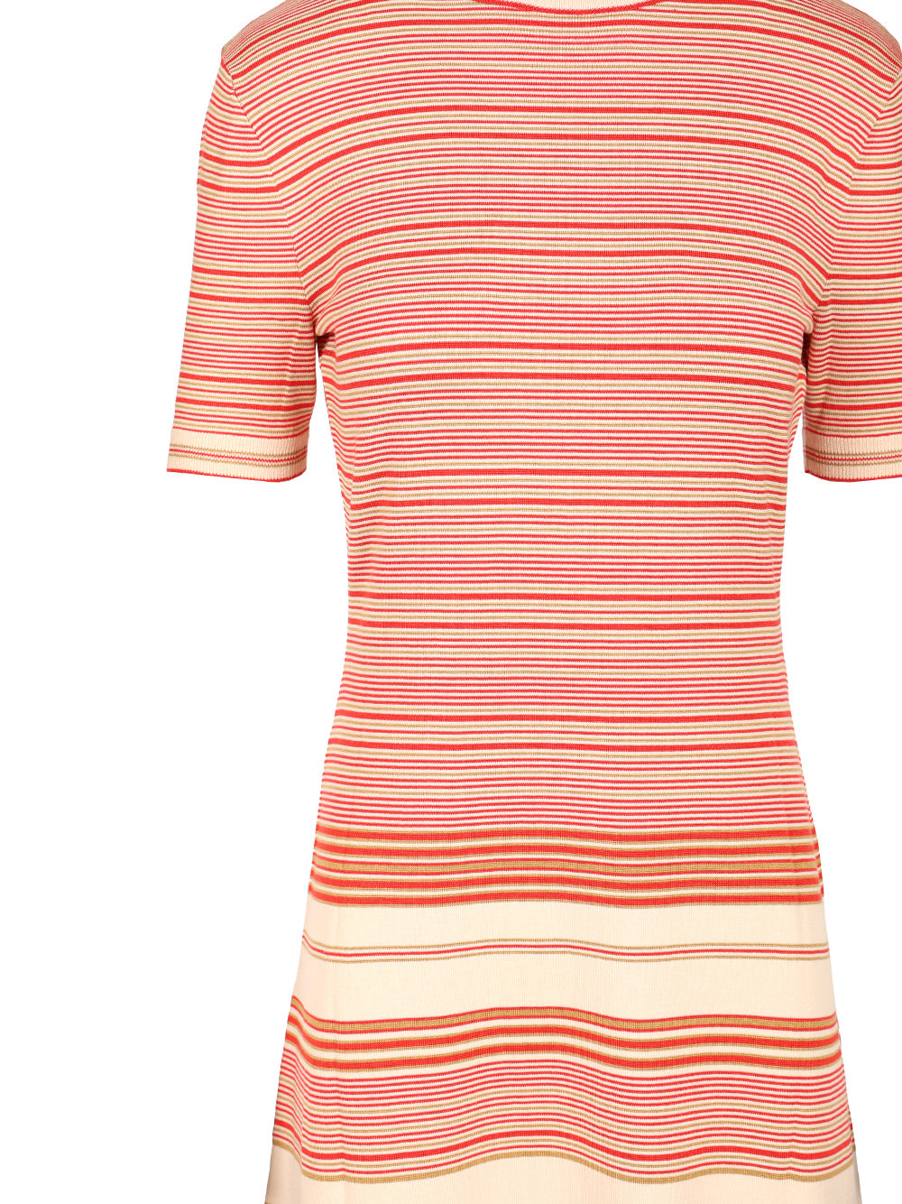 Fendi Striped Silk And Cotton Dress Dresses - Red | fba52d754aef9559c57f88783f056e5e081ad80b