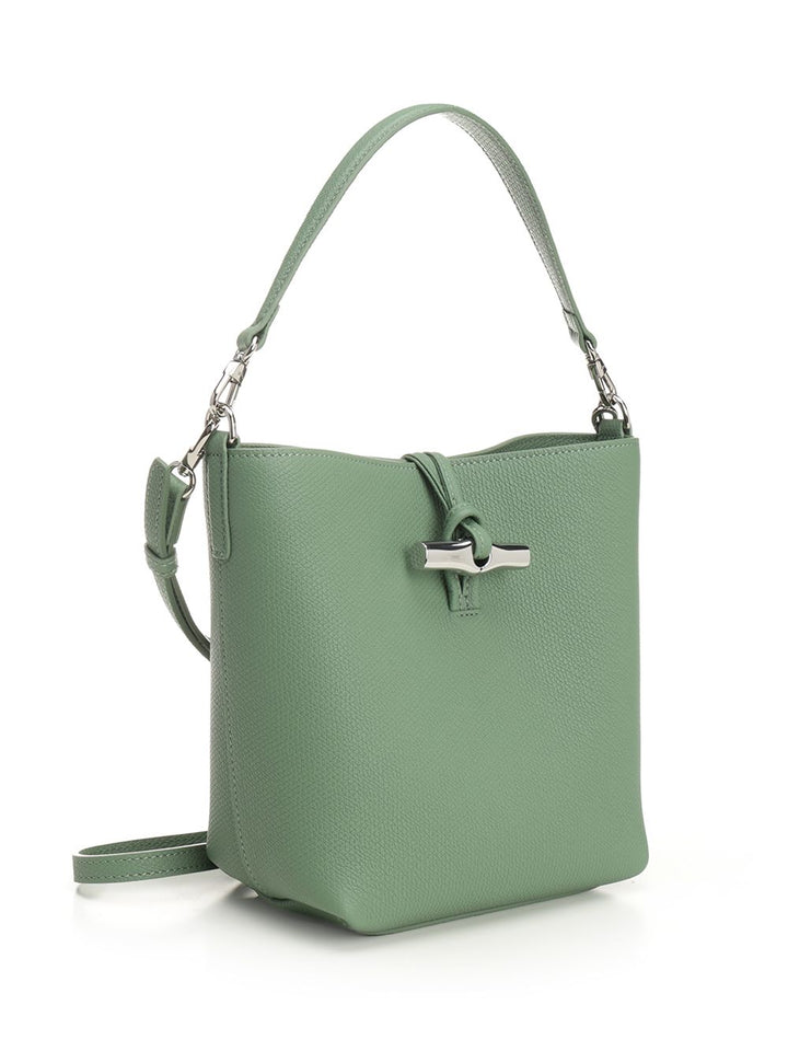 Longchamp Paris Le Roseau Leather Xs Bucket Bag Handbags - Green | d1727ba747ff485f2792c234606b952172b1bbe1