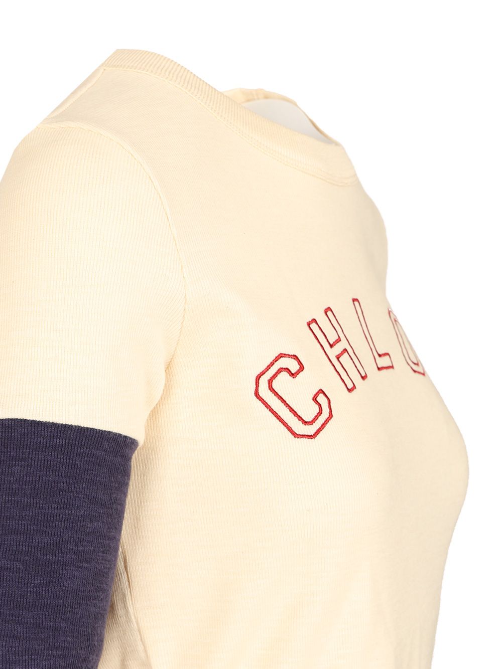 Chloe' Fitted Logo T-Shirt - White | 1cabb2ac57b32883e11cb2dc52f8f4ca16467d49