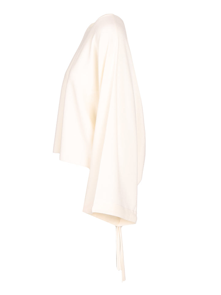 Max Mara Fine Wool Yarn Sweater Knitwear - White | ff5534b88968a5198fcdb2fea108bb7f5eb31b45